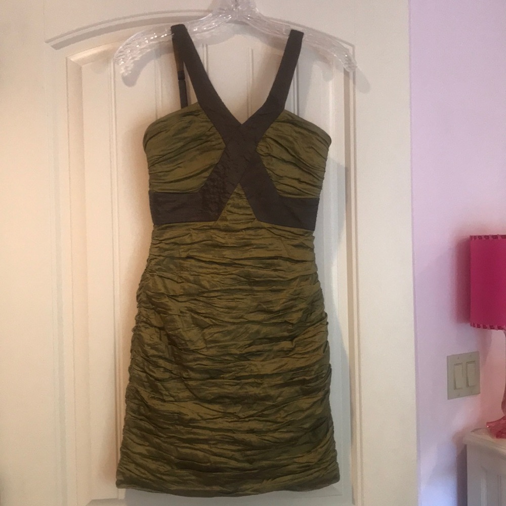 BCBG MAZAZRIA bodycon dress with adjustable straps